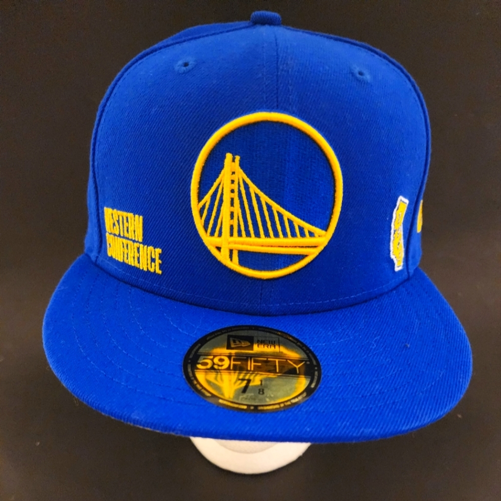 Golden State Warriors New Era Size 7 1/8 Identity 59Fifty Royal Blue Fitted Hat